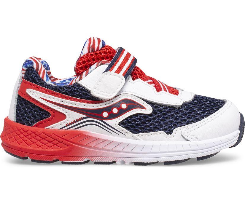 Saucony Ride 10 Jr. Kids\' Sneakers Red / White / Blue | AU 755QMAZ